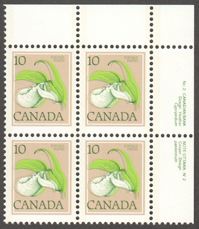 Canada Scott 711aVar MNH PB UR Pl.2 - Click Image to Close